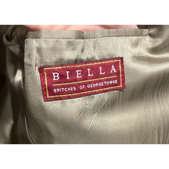 Britches of Georgetown BIELLA Houndstooth Blazer/Sports Coat 40R Vintage Preppy - Picture 4 of 8